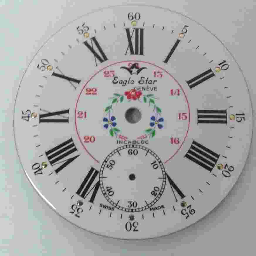 Eaglestar-Arnex pocket watch dial for UT-6498 mov. 40.mm
