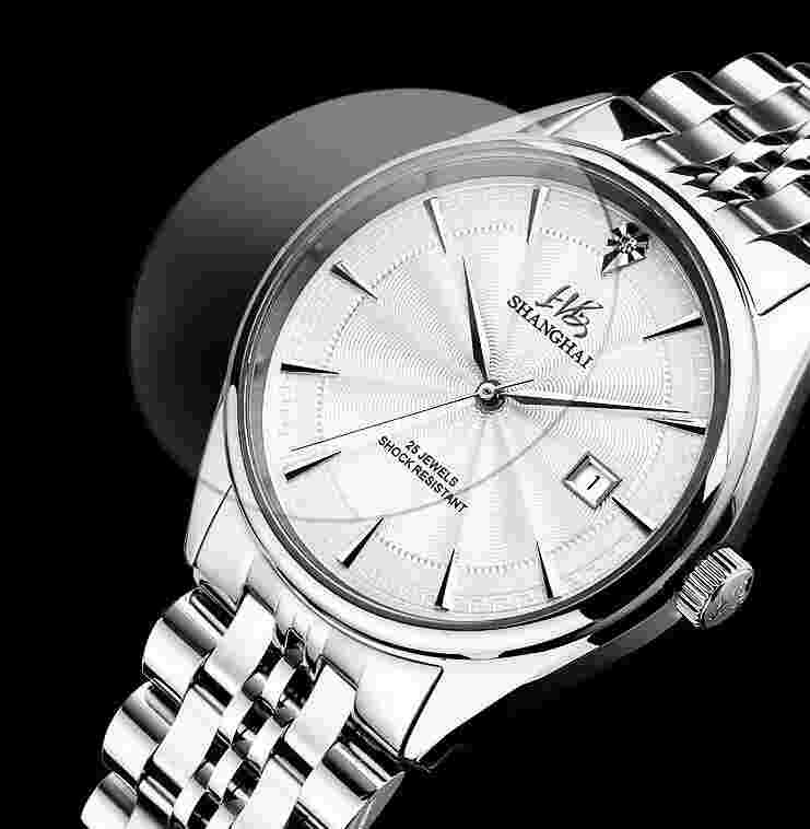 China Shanghai Brand Full Automatic Mechanical Wrist Watch Self-Winding