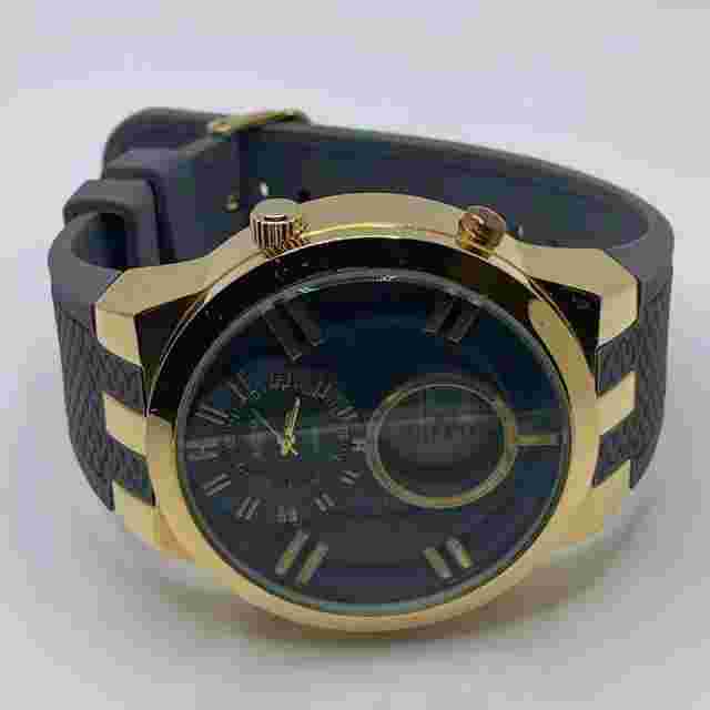 Axiom Digital Analog Watch Mens 52mm Case Chronograph Alarm Gray Rubber Band