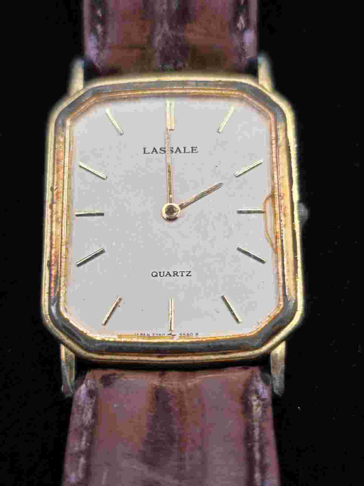 vintage Lassale wrist watch not working 7750-5449