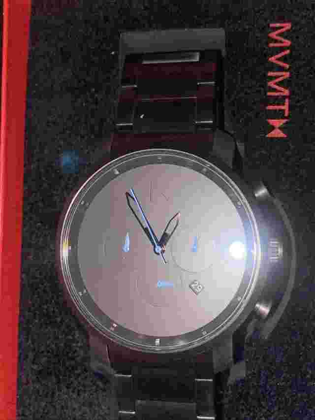 MVMT Men's Airhawk Chronograph Black Stainless Steel Bracelet Watch 280000232