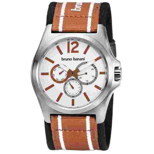 Bruno Banani BR21030 Teris Designer Calendar Watch Stainless Steel Textile Band
