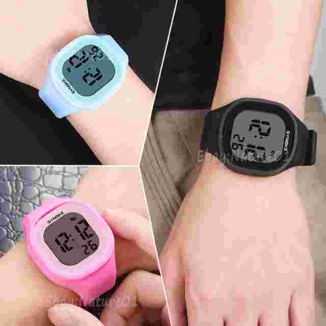 Boys Girls Waterproof Watches Sports Fashion Electronic Led Wrist Watch Kid Gift