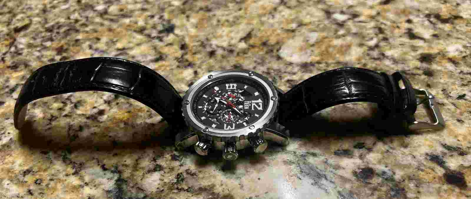 Reign Bauer Men’s Automatic Watch 44mm SEIKO 316 L Comp. @