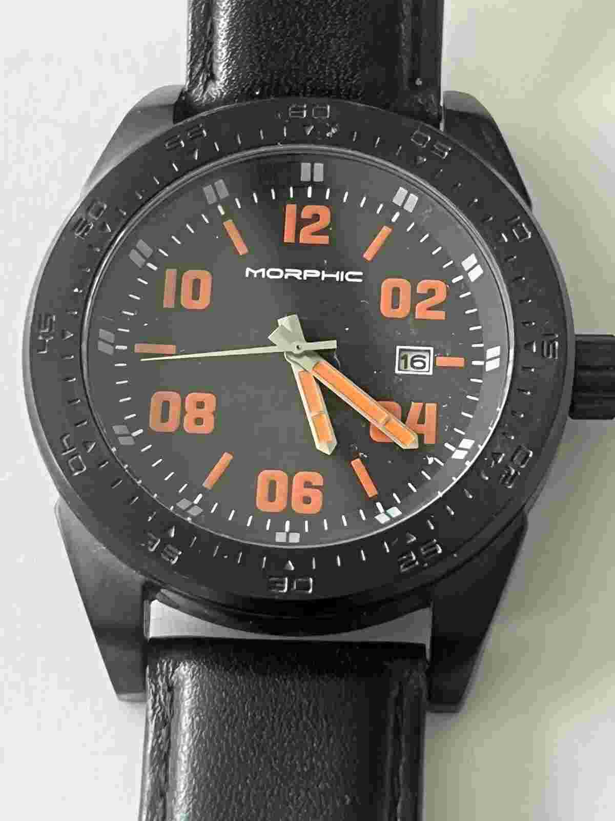 MORPHIC M68 Series Black Dial Men's Watch 6805
