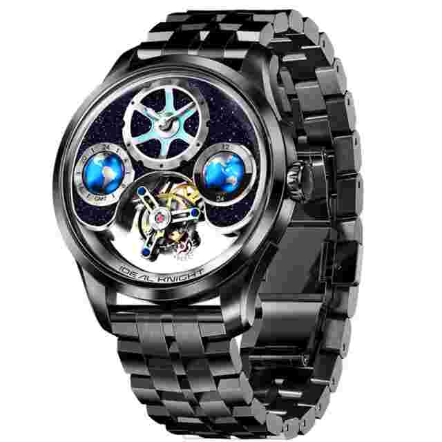 Men's Watches Advanced Tourbillon Automatic Mechanical Wristwatch Waterproof Lu