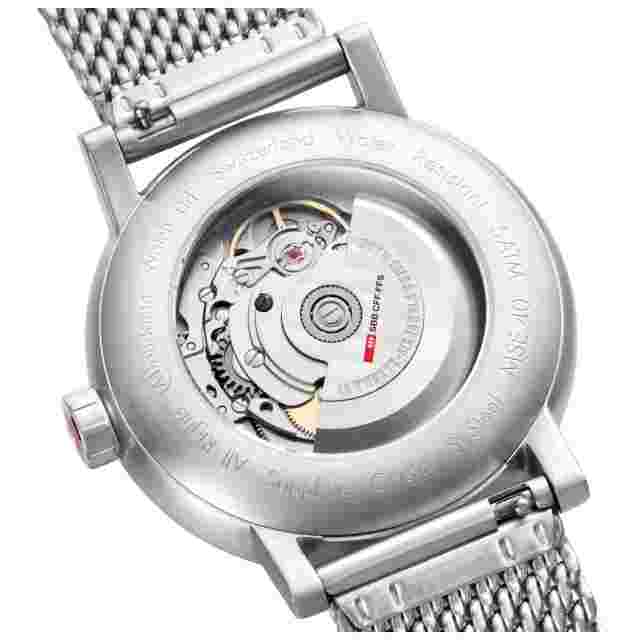 Mondaine Watch MSE.40610.SM EVO2 Automatic 1 9/16in, Sapphire Glass, Swiss Made