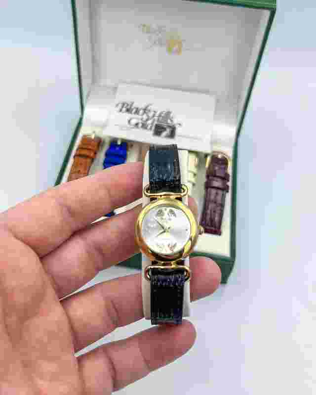 Black Hills Gold Watch Women 12k Gold Leaves - New In Box