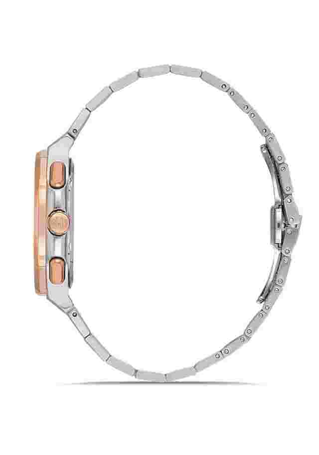 Hislon Men's Watch Date Collection Sapphire Glass Bicolor