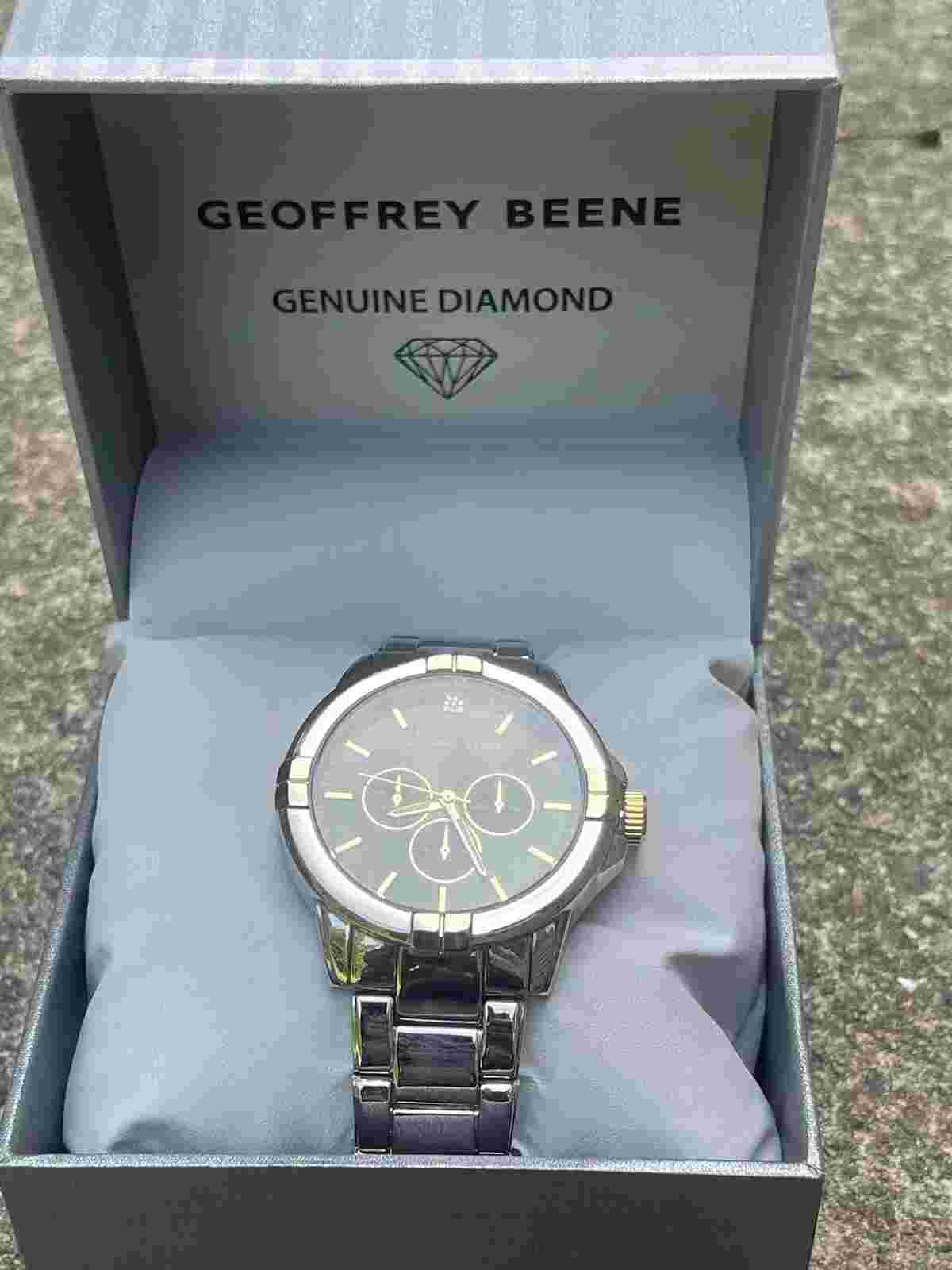 Geoffrey Beene Men’s Watch Diamond