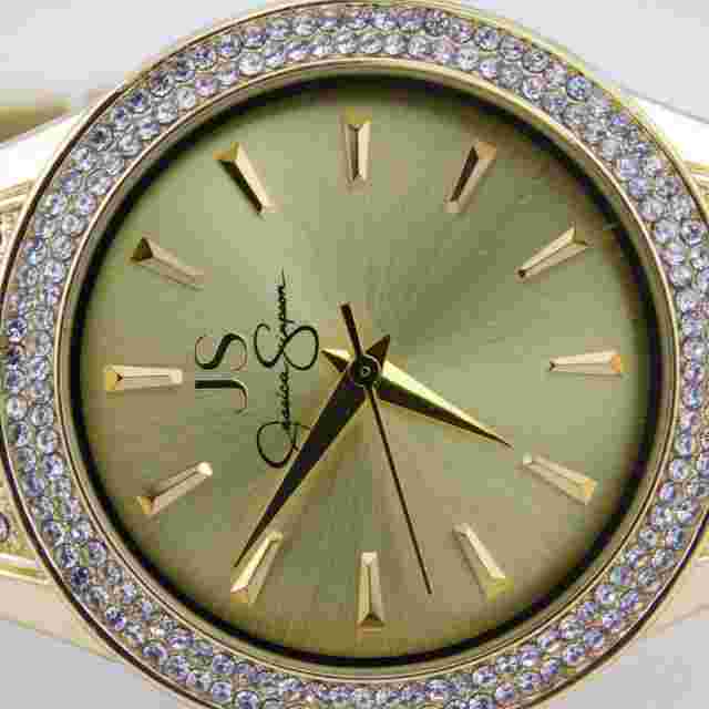 JS Jessica Simpson JWB0002GD Quartz Analog Women's Watch Sz. 7 1/2" New Battery