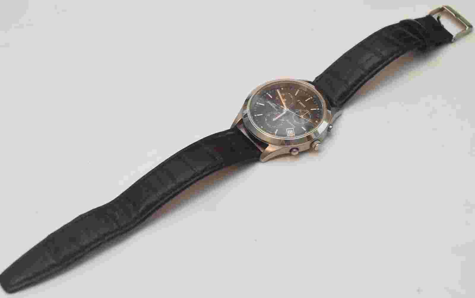 VINTAGE CANON CAMERA PROMOTIONAL CHRONOGRAPH WATCH WORKING QUARTZ SUBDIAL DATE