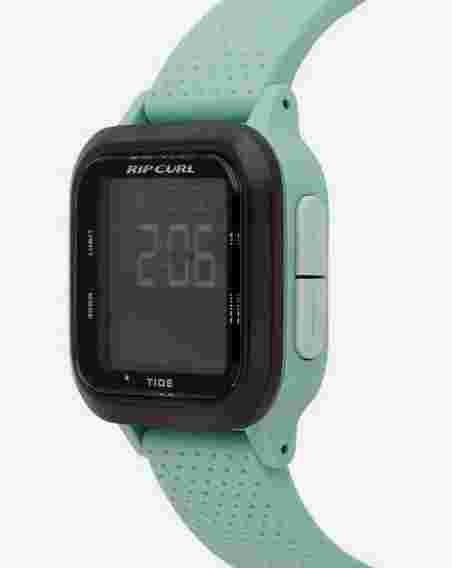 Rip Curl NEXT TIDE RUBBER SURF DIGITAL Waterproof WATCH New - A1139G Washed Aqua