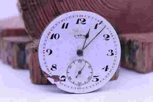 UNION ANCRE MEN'S POCKET WATCH MOVEMENT 42.8mm FOR REPAIR (FK)