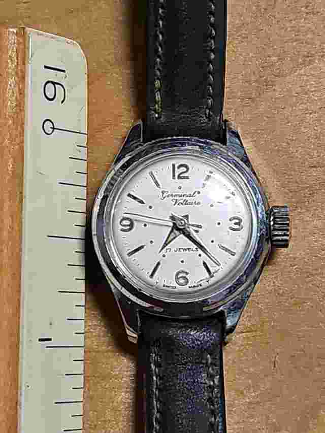 Vintage Women's Germinal Voltaire 17J Analog Manul Working Wristwatch Waterproof