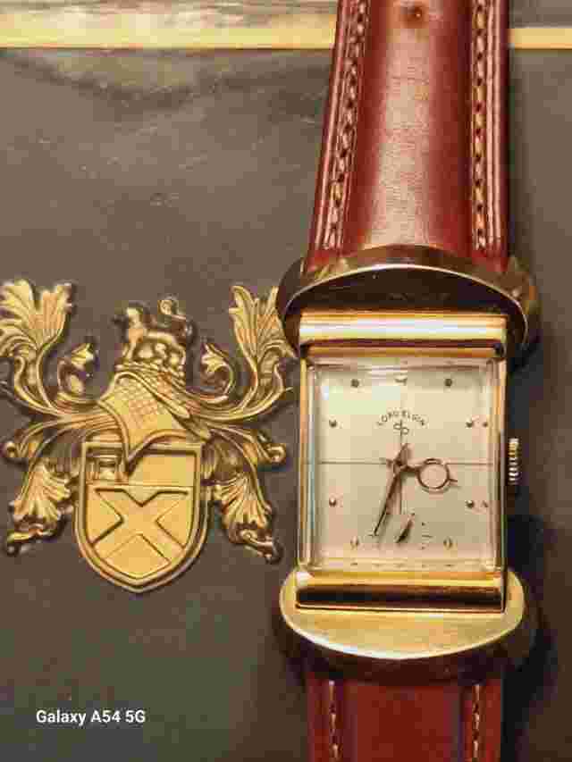 Men's EXTREMELY Rare Elgin 50 Million Wristwatch  in Solid 18k Gold