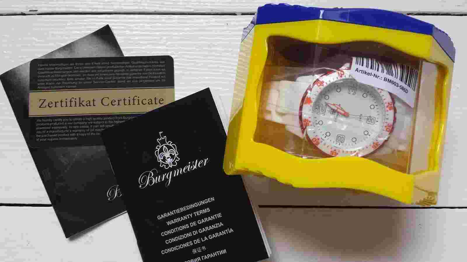 Burgmeister Men's BM603-586D White Sport Analog Watch BNWB