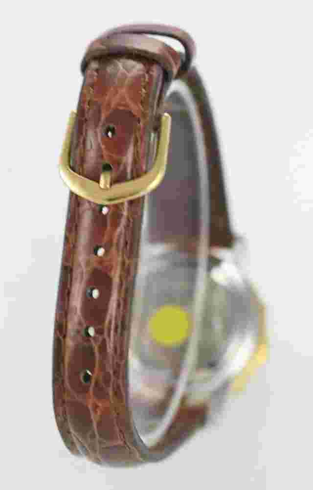 Victoria Rhein White Women's Stainless Steel Silver Gold Brown Leather