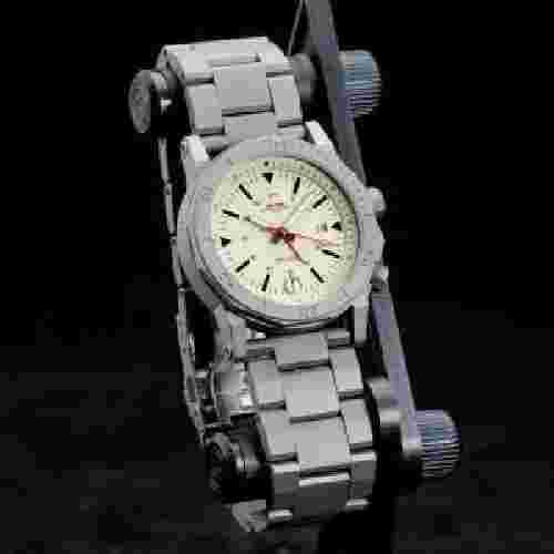 MTM H61-SGR-TAN1-MBSS Quartz Gray unused w/Box international warranty MEN'S Auth