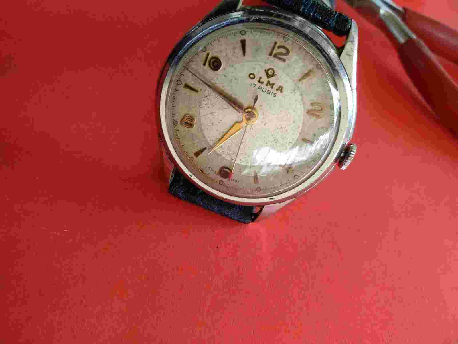 Rare Jumbo 37.3 mm OLMA Mechanical Watch _1273
