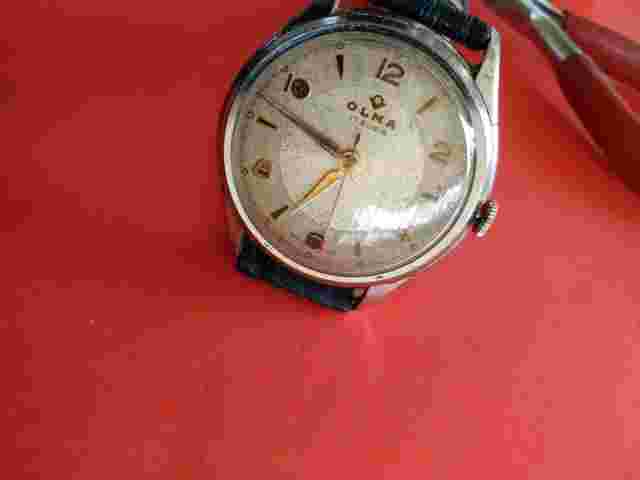 Rare Jumbo 37.3 mm OLMA Mechanical Watch _1273