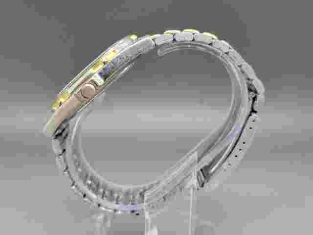 Coleman Gold Tone & Stainless Steel Quartz Man's Wristwatch Date Rotating Bezel