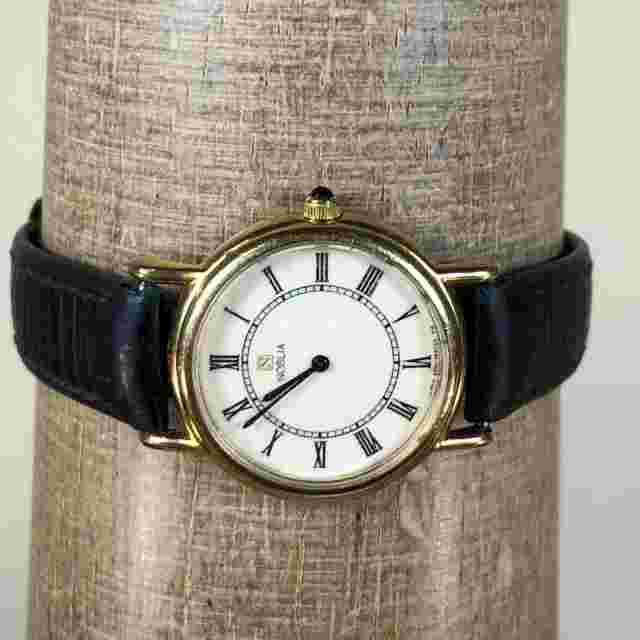 Vintage Noblia Womens Roman Numerals Quarts 2200 Y56651 Watch