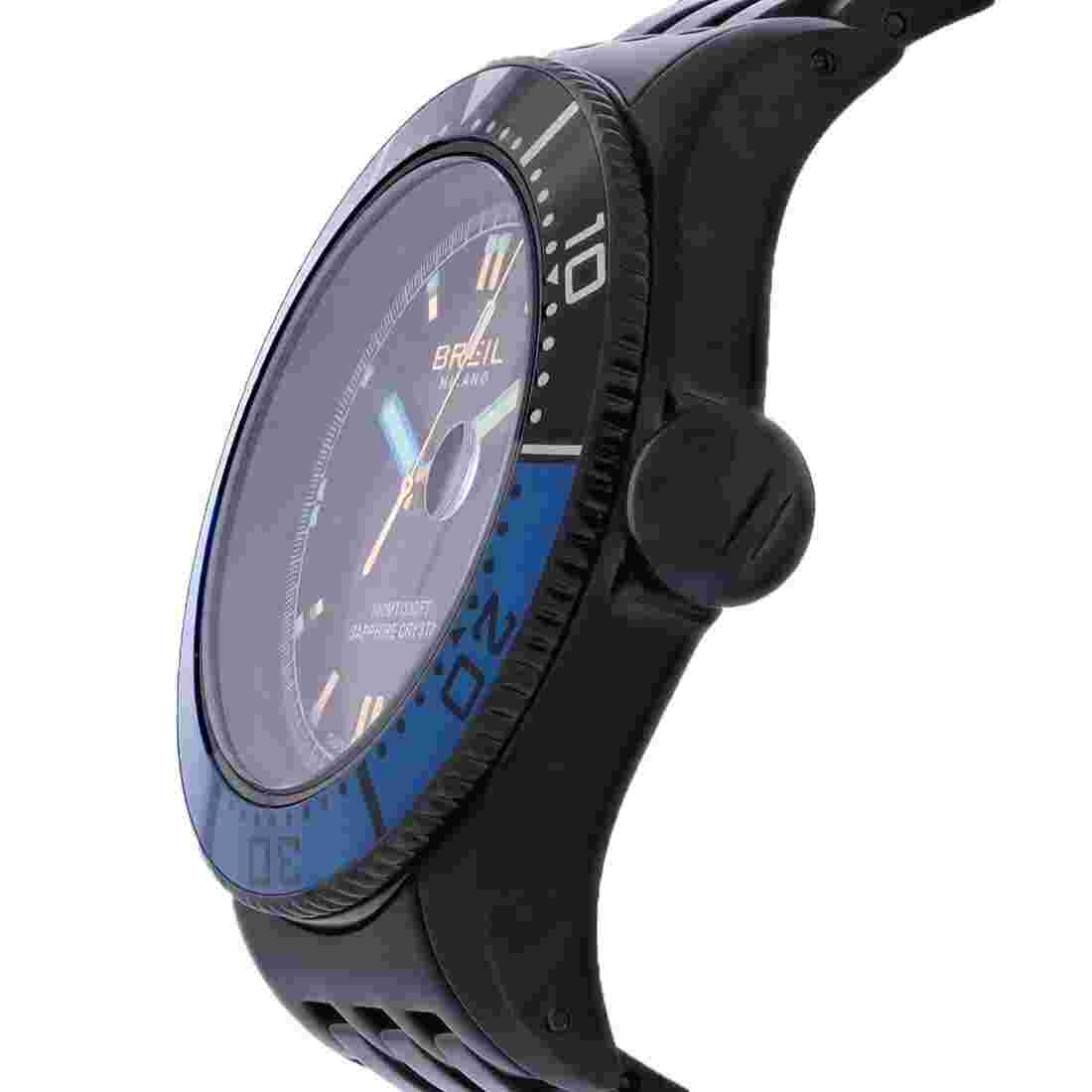 Breil Milano Manta Series Men's Black ION PVD Stainless Quartz Watch BW0404