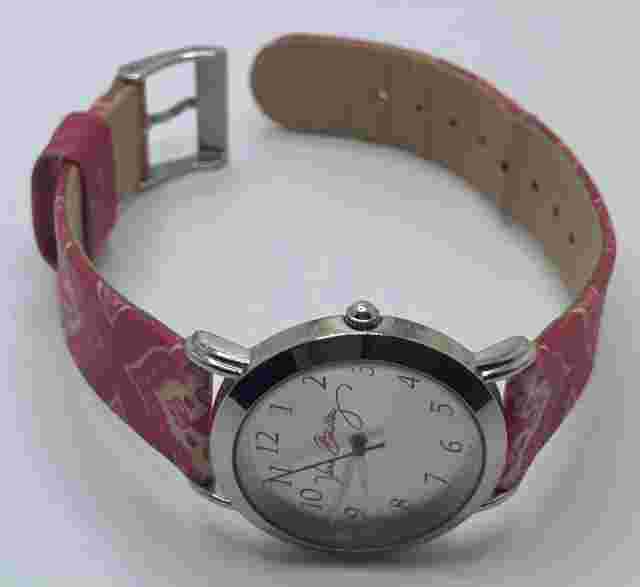 Vera Bradley Watch Womens 33mm Case Pink Floral Band Quartz Three Hands