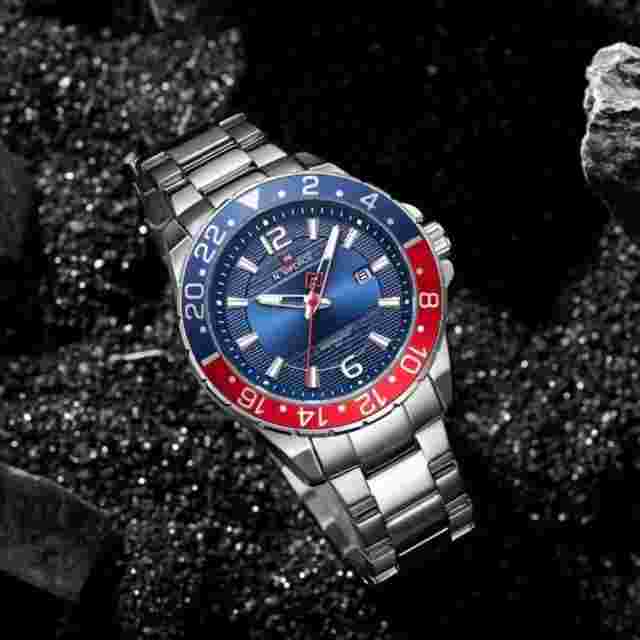 NAVIFORCE NF9192 S/S/BE STAINLESS STEEL SPORTS MEN WATCH