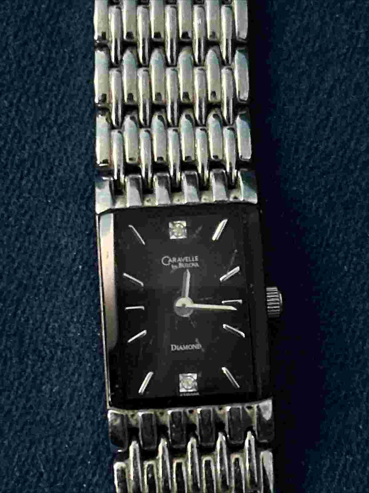 Women's Bulova Caravelle watch with diamonds