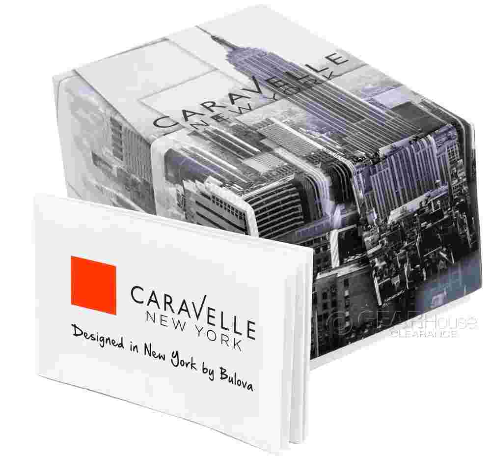 CARAVELLE NY by BULOVA Womens Rose Gold Watch, Crystals, Maroon Dial Bangle Band