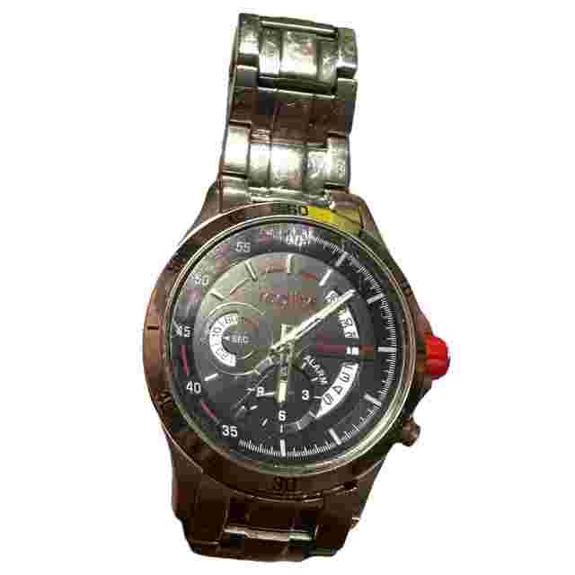 Red Line Men’s Watch Stainless Steel Water Resistant Mineral Crystal Chronograph