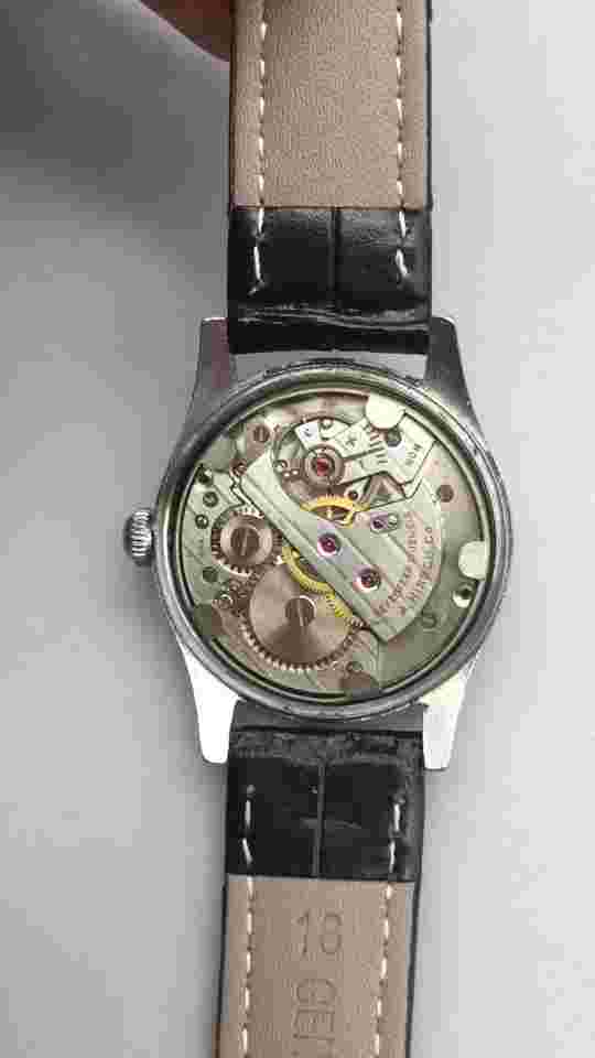 Vtg Brandenburgs A Hirsch Watch Women 28mm Silver Tone Leather Band Manual Wind