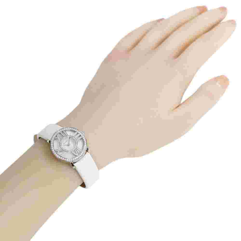 TIFFANY&Co. Atlas Cocktail Round Watches K18 white gold diamond white shell used