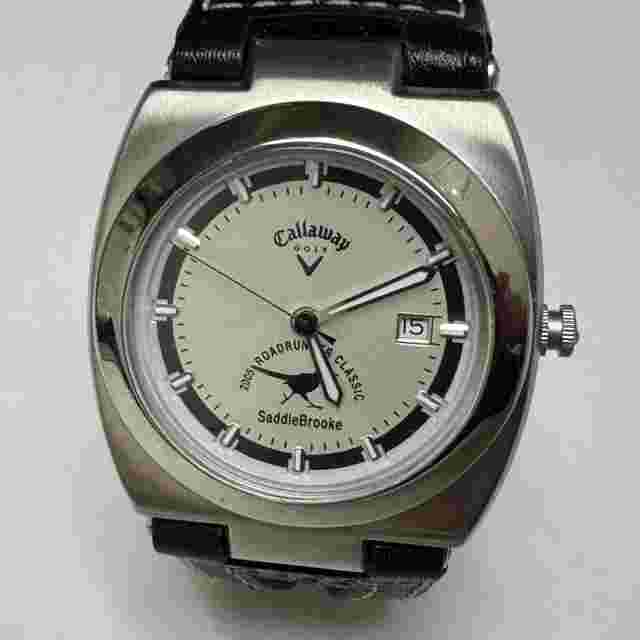 Callaway Golf Quartz Watch 05 Roadrunner Classic Men Silver Steel 50m New Batter