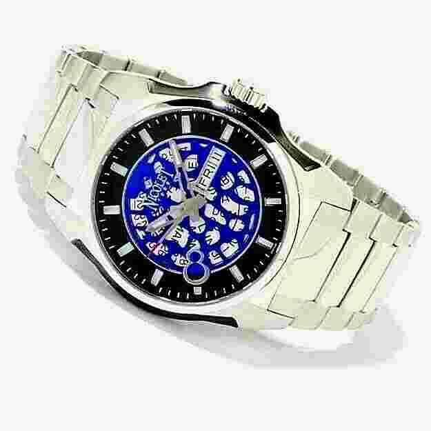 Nicolet Men's Ltd Ed Stainless Steel Auto Swiss Watch W/day/date List 750.00