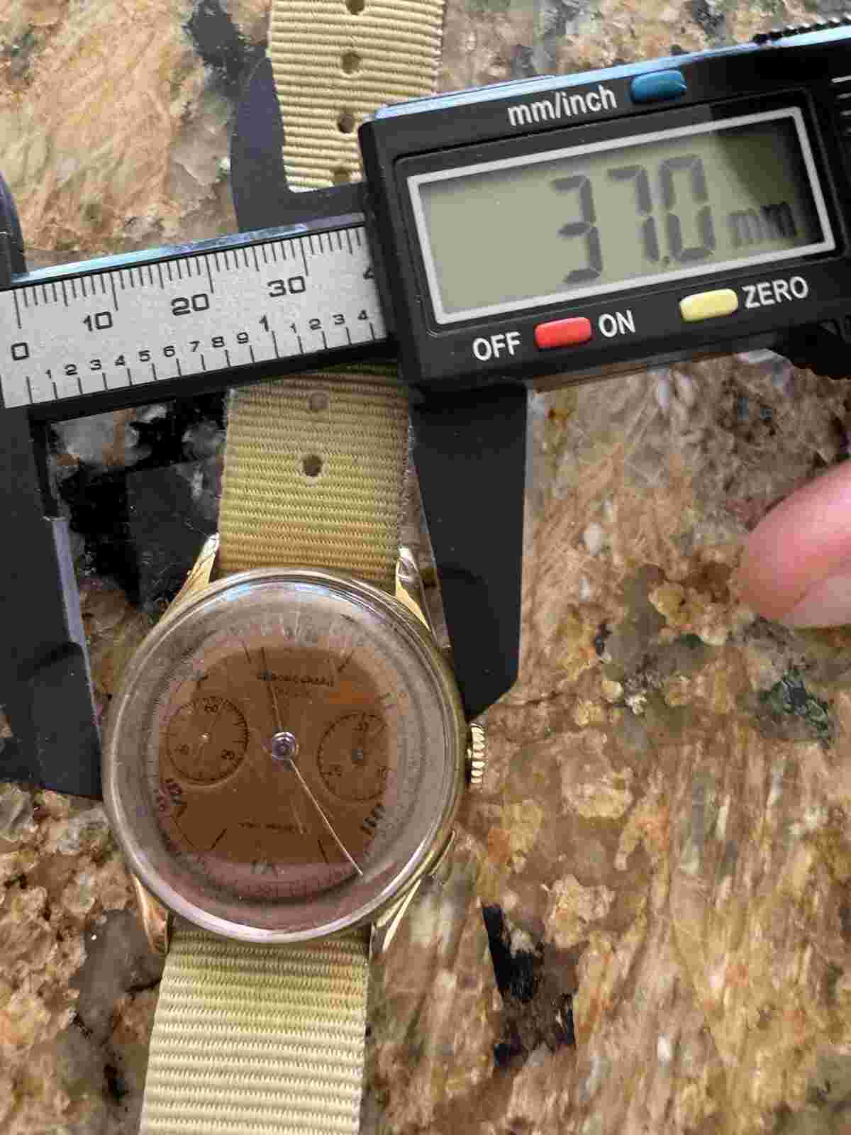 vintage chronograph suisse 18k watch