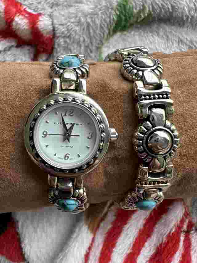 VINTAGE NO BOUNDARIES WATCH BAND SET QUARTZ JAPAN STAINLESS STEEL RARE