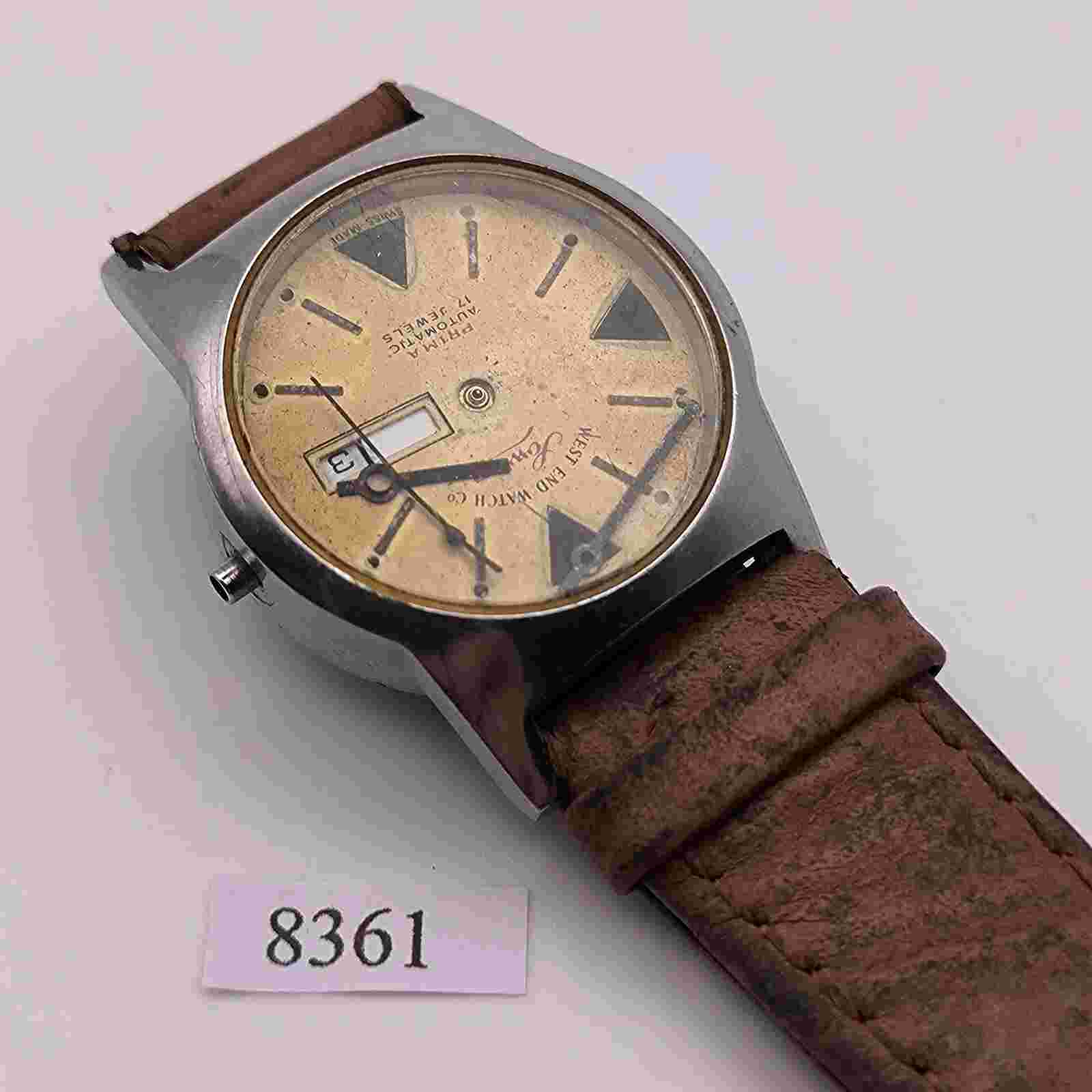 PROJECT TO FIX WEST END WATCH CO MIDSIZE DAY DATE AUTO MOVT. B8361 WATCH EU SHIP