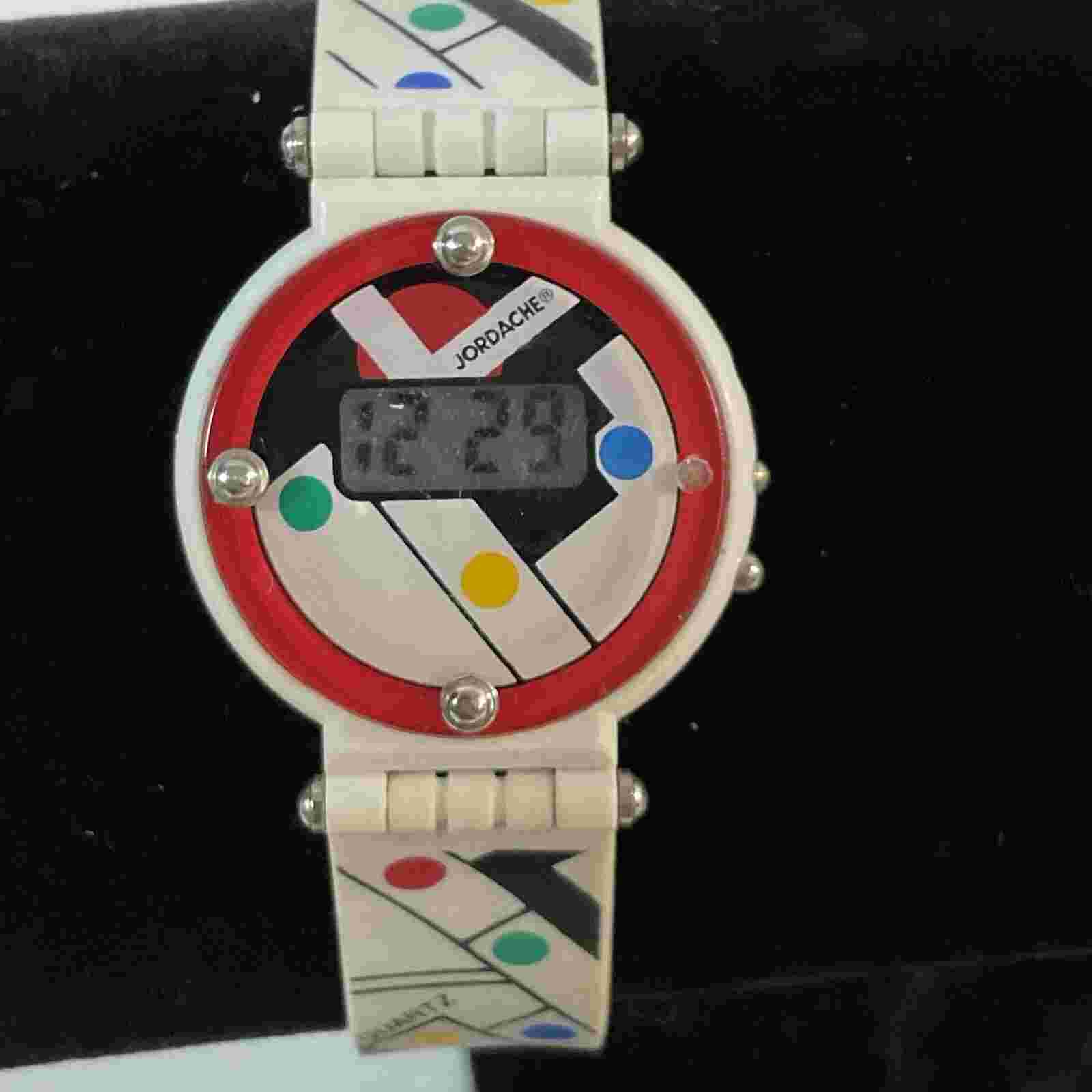 Vintage Jordache Pop Art Band Quartz Digital Watch GnuFashion