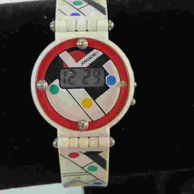 Vintage Jordache Pop Art Band Quartz Digital Watch GnuFashion