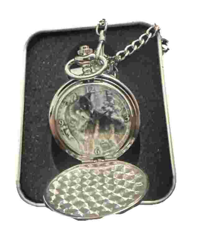 Majestic Encounters- Wolf Pocket Watch by Avon