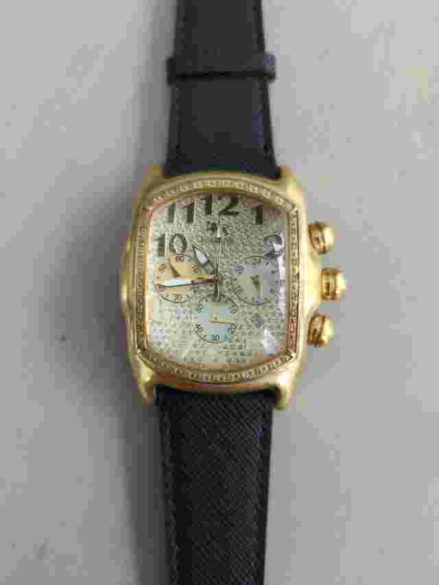 IceLink-PHAT ICE No1588  Chronograph Men Watch New Band And Battery Running