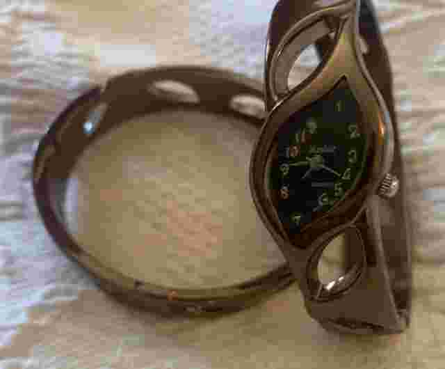 Mayfair Diamond Brown and Gold Tone Analog Japan Movement Watch