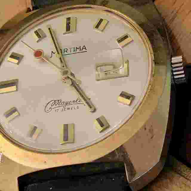 French Mortima Mayerling White Dial Vintage Watch - Looks and Works Great!