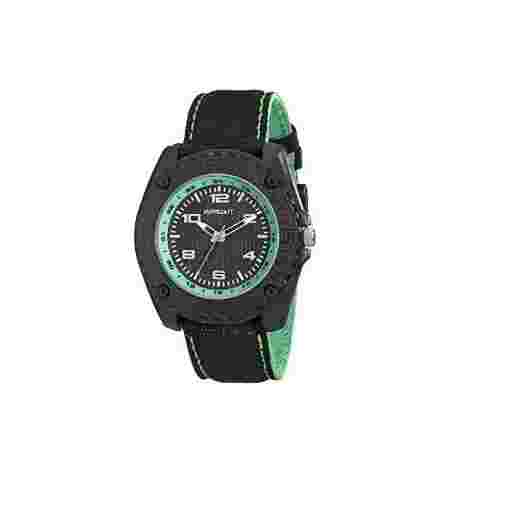 SPROUT BLACK COTTON CANVAS BAND,YELLOW,GREEN,BLUE ACCENTS WATCH-ST/3007