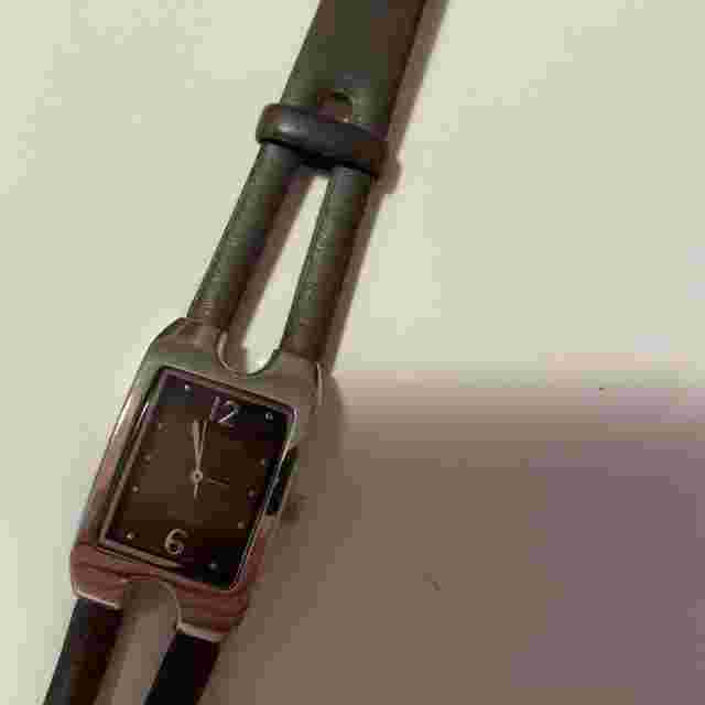 Bay Studio Women Watch 9” Rectangle Dial Brown Band New Battery