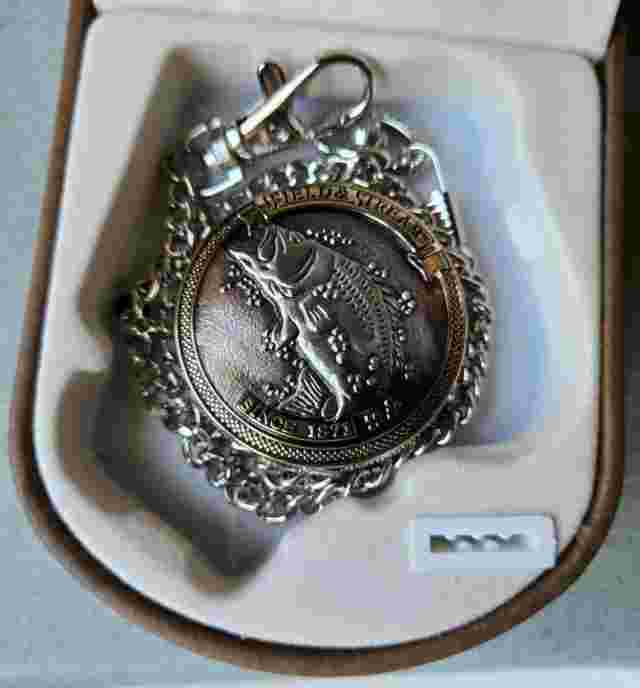 Field and Stream Two Tone Bass Pocket Watch **Brand New** NIB