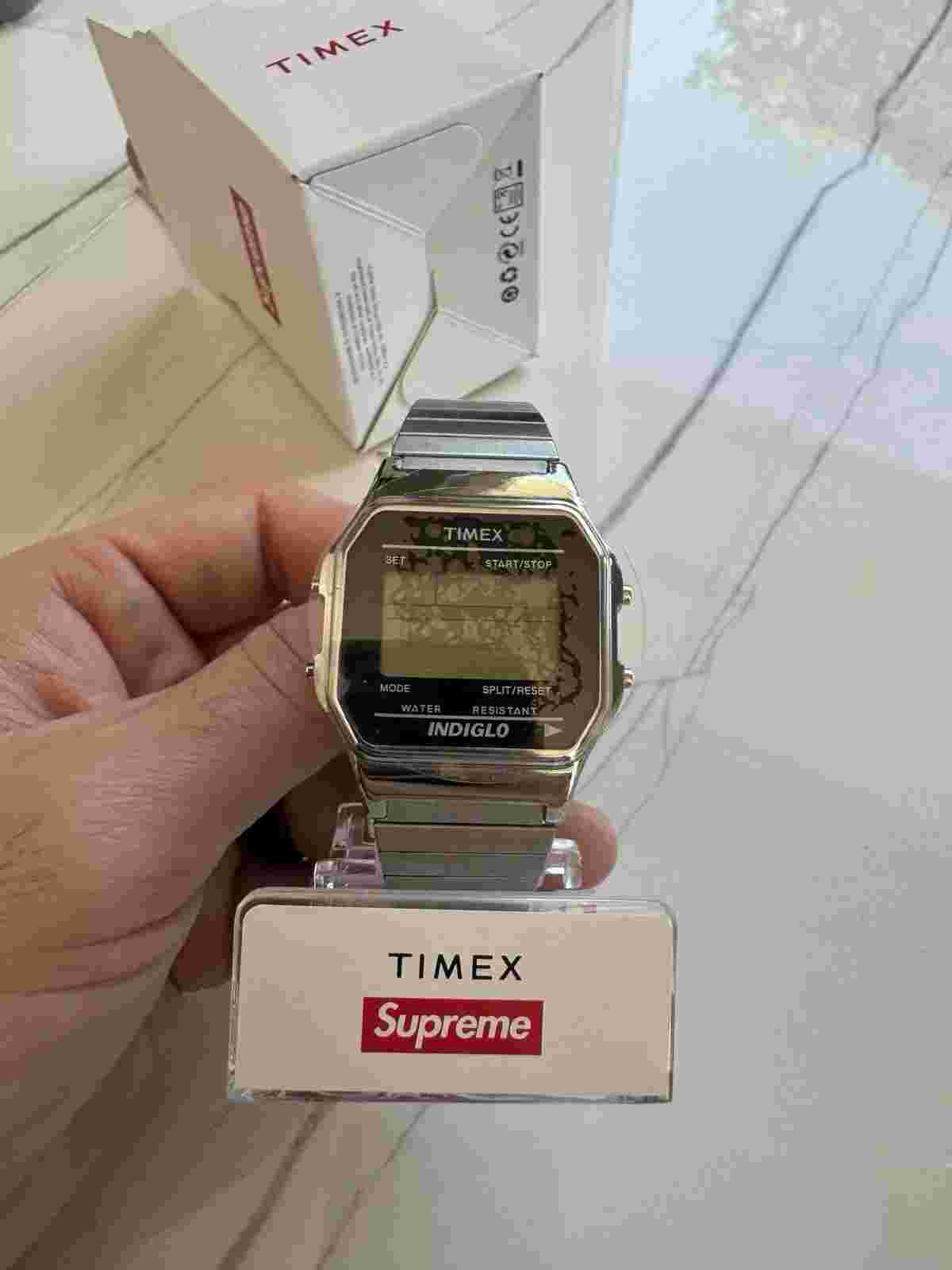 Supreme Timex Digital Watch FW19 Silver